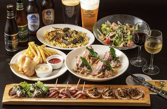 食欲の秋！【オータムコース】秋の味覚満載！メインに牛ハラミグリルなど料理が全6皿！プレミアム樽生ビール5種含む他ドリンク30種飲み放【ホームページ特典グレードアップ】題付き